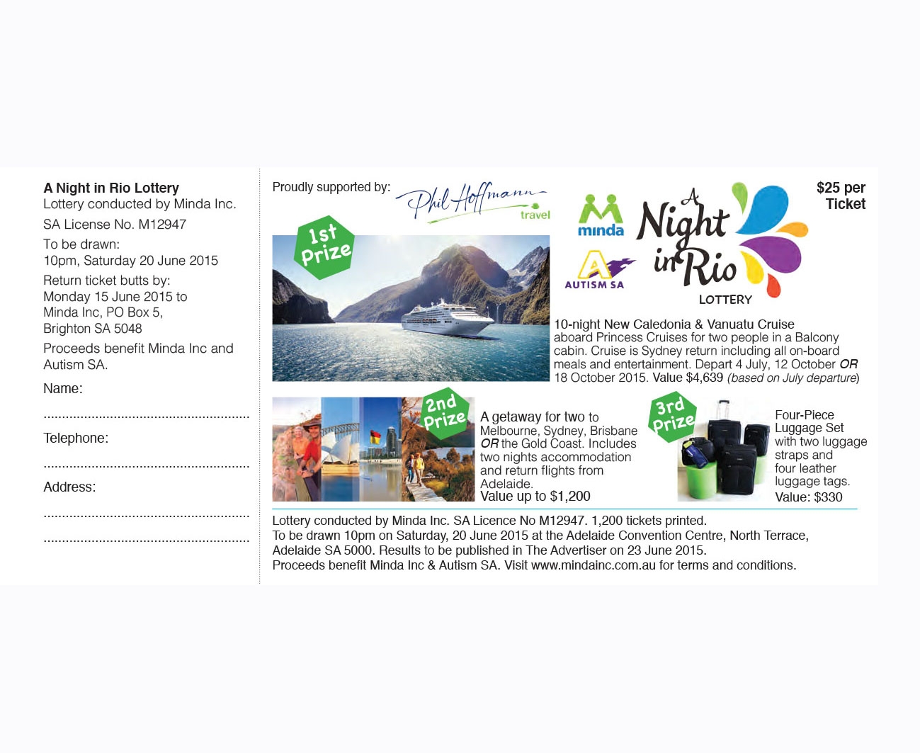 katron creative adelaide 08 8231 0636 raffle book design